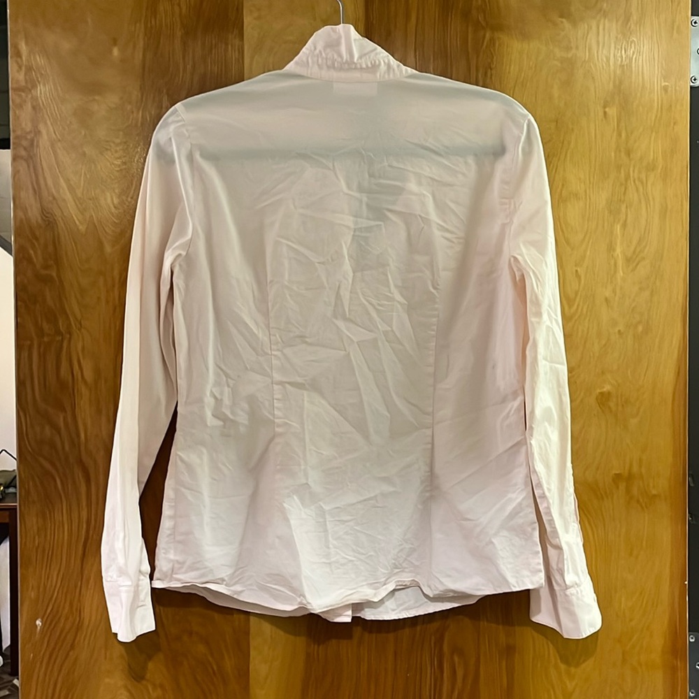 Lacoste - Woman’s Light Pink Dress Shirt - Stretch - Size 40/medium - Picture 5 of 7